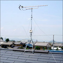 屋根取付 UHFアンテナ+ブースター